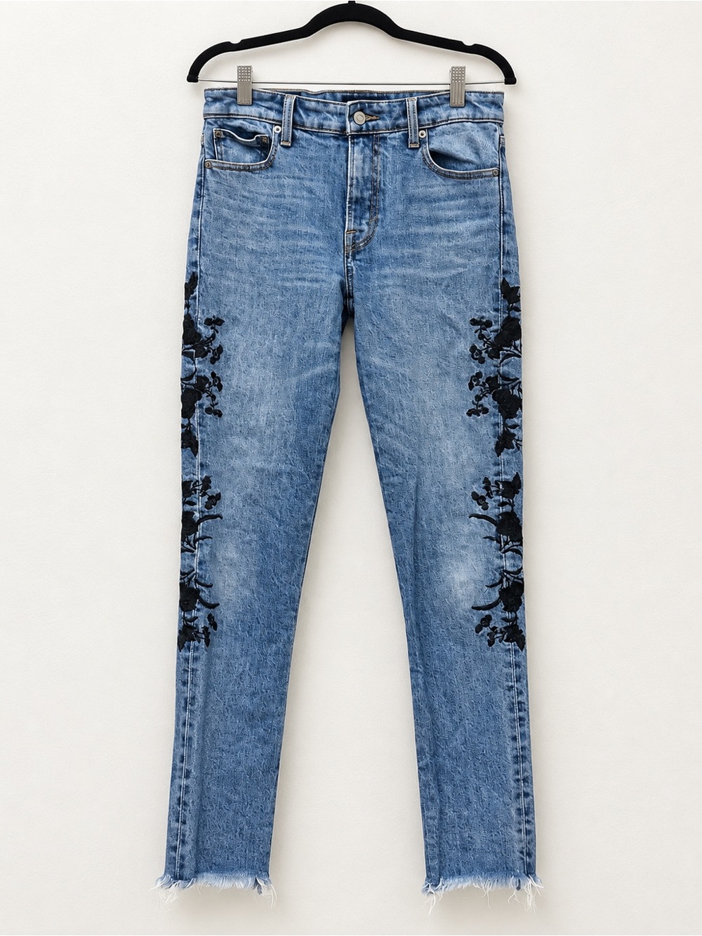 Lucky Brand Tattooed Floral Embroidered Jeans Size XS / 2